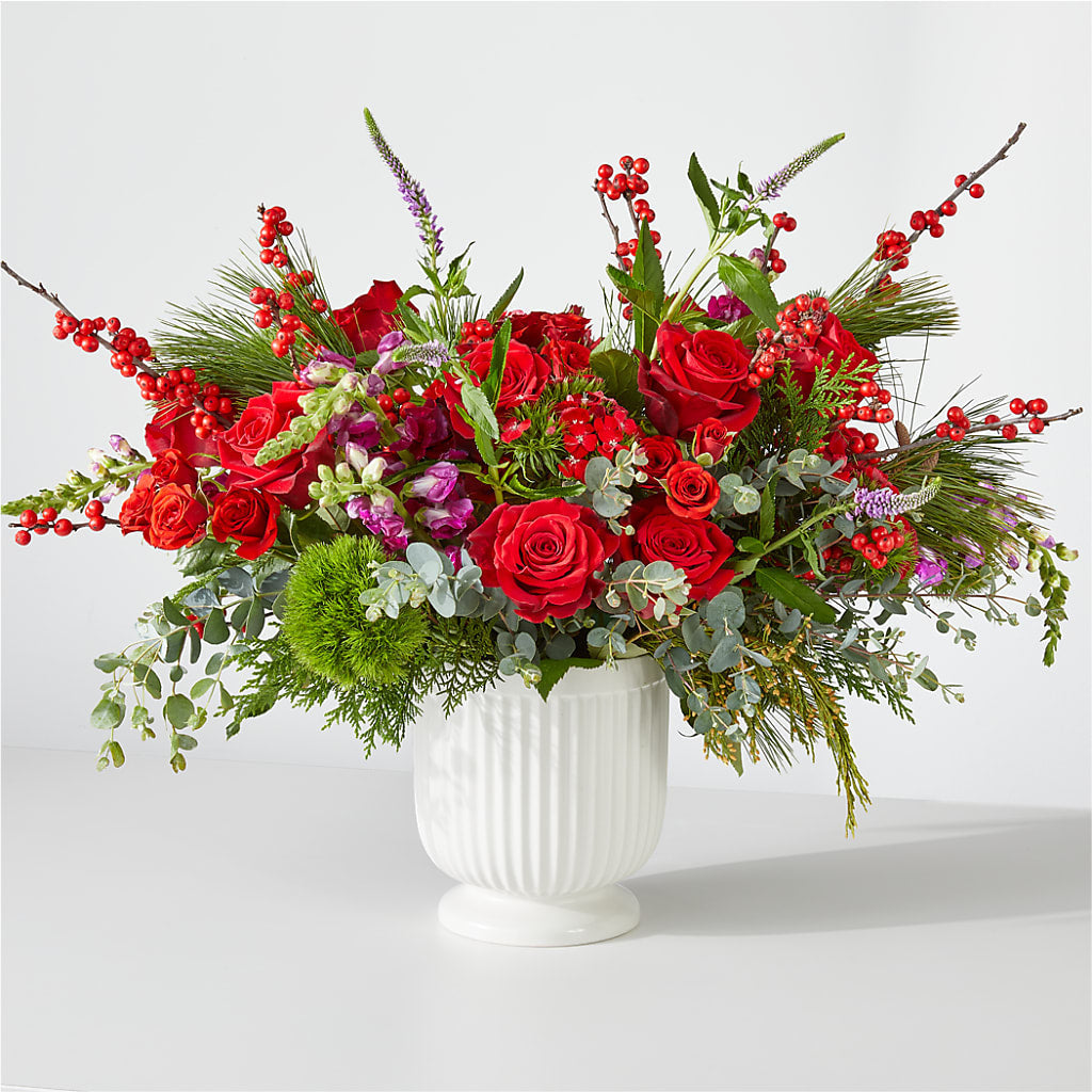 Big Red Bow Bouquet – Savannah Flower Market, Savannah GA