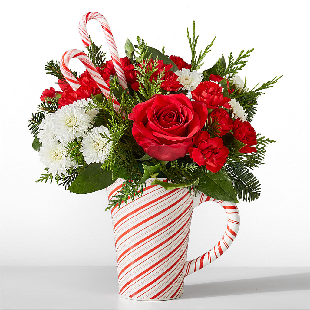Peppermint Swirl Mug – Savannah Flower Market, Savannah GA