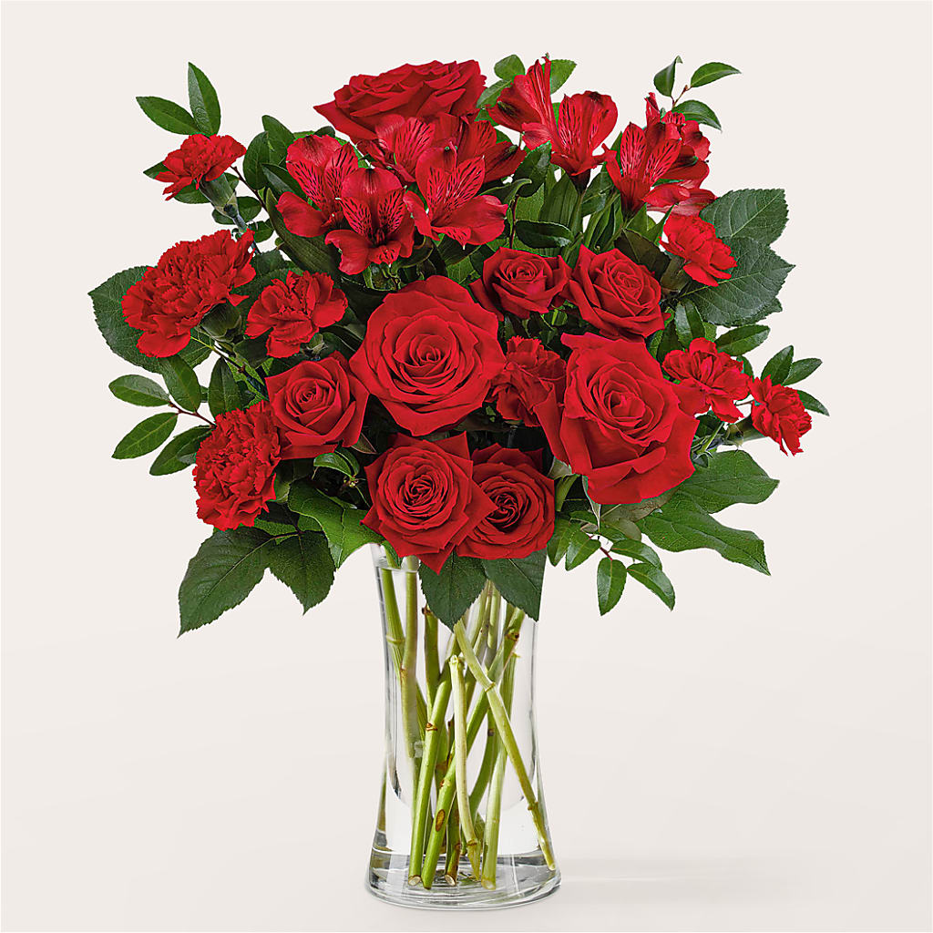 Brilliant Ruby Bouquet – Savannah Flower Market, Savannah GA