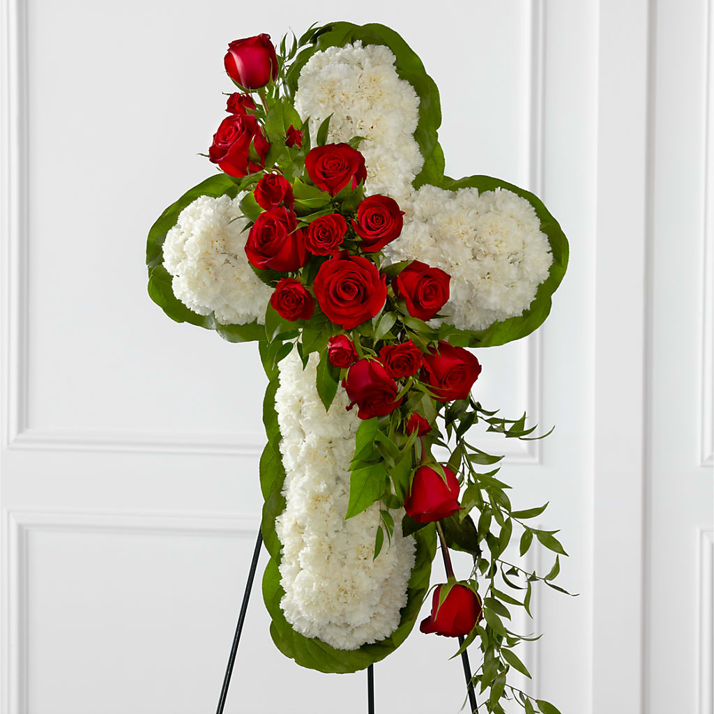 Floral Cross Easel – Savannah Flower Market, Savannah GA