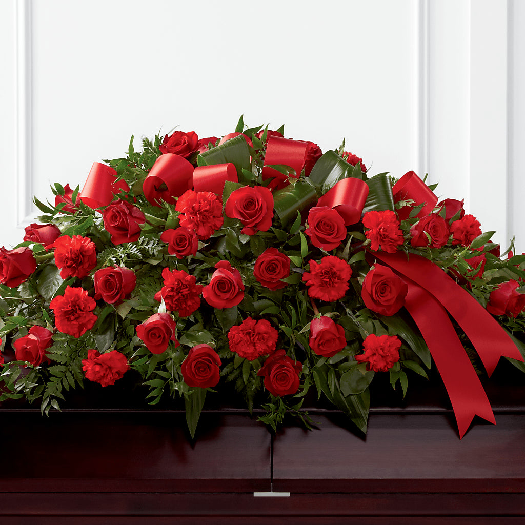 Tribute of Life Casket Spray – Savannah Flower Market, Savannah GA