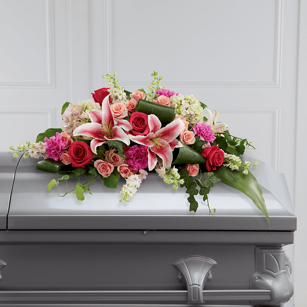 Splendid Grace Casket Spray – Savannah Flower Market, Savannah GA