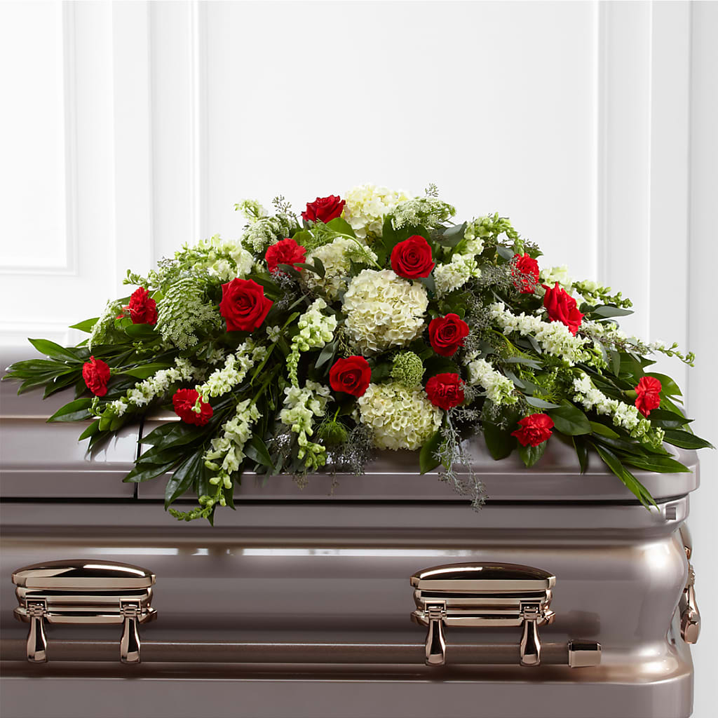 Sincerity Casket Spray – Savannah Flower Market, Savannah GA