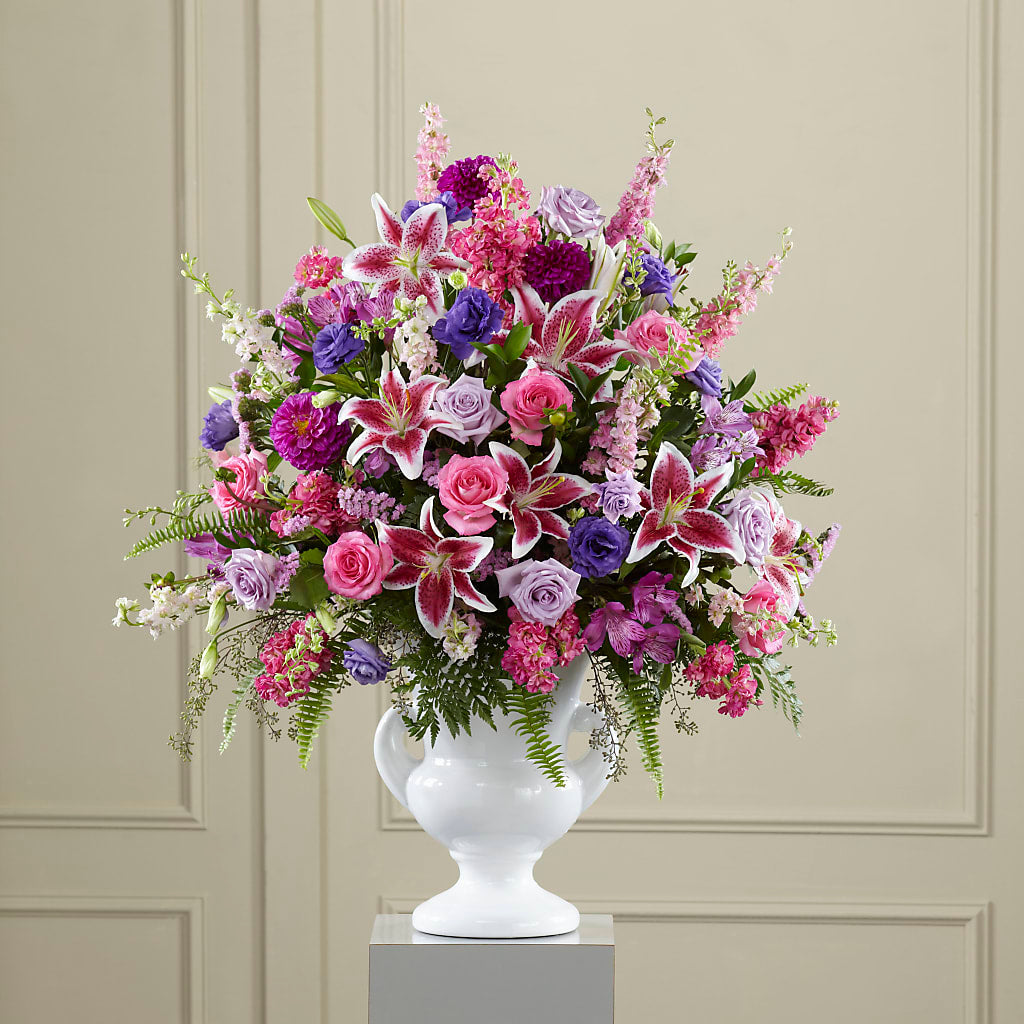 Peaceful Tribute Arrangement – Savannah Flower Market, Savannah GA