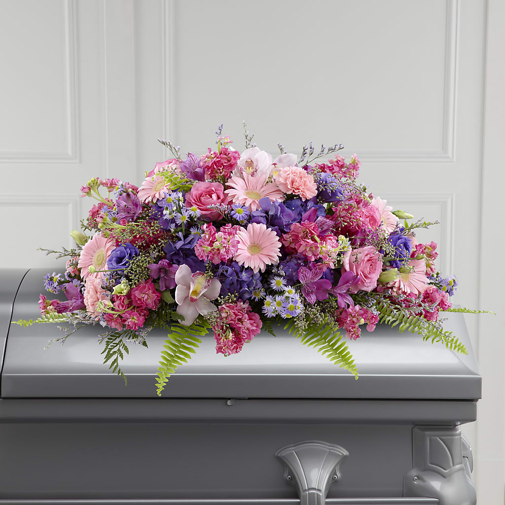 Glorious Garden Casket Spray – Savannah Flower Market, Savannah GA