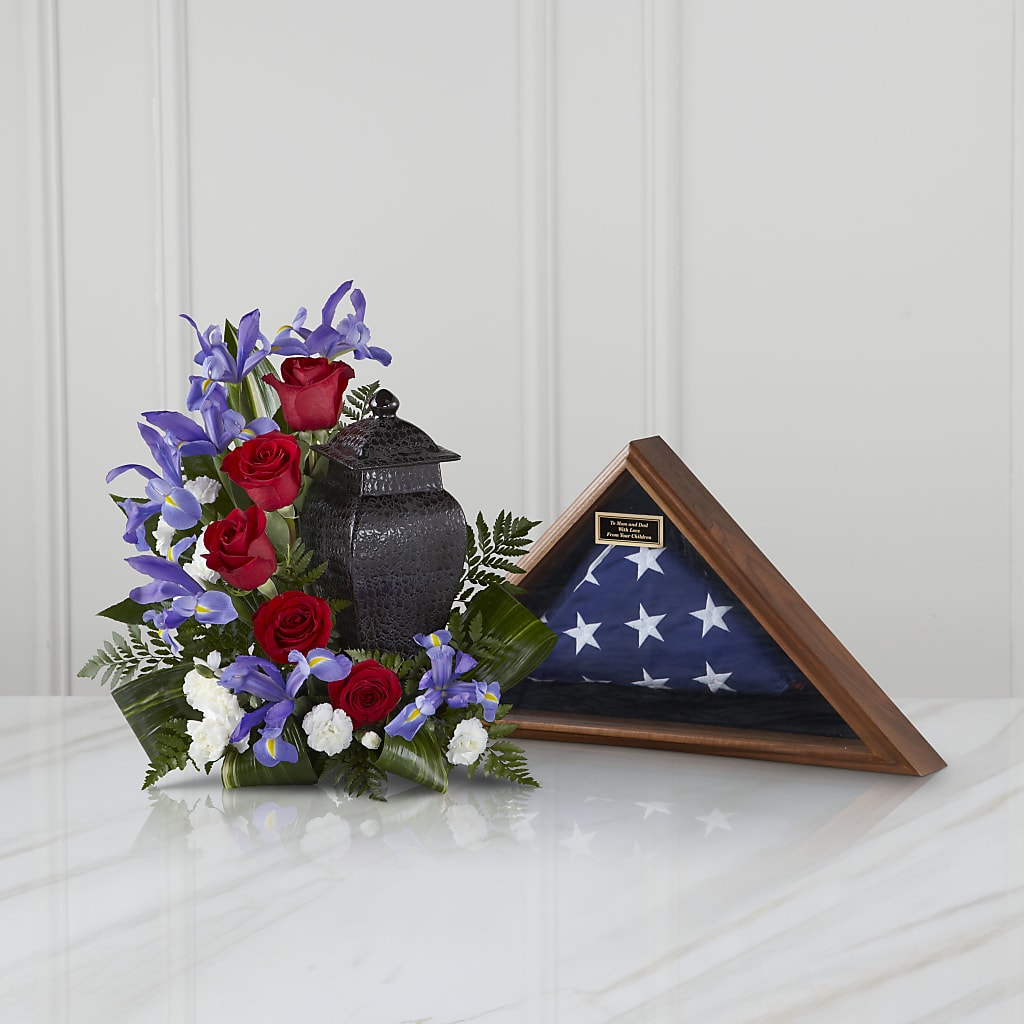 Patriotic Tribute Arrangement – Savannah Flower Market, Savannah GA