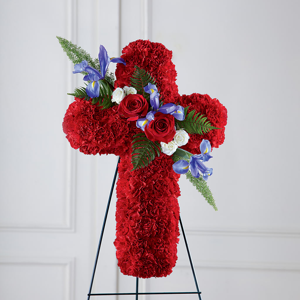 Faithful Hero Floral Cross – Savannah Flower Market, Savannah GA