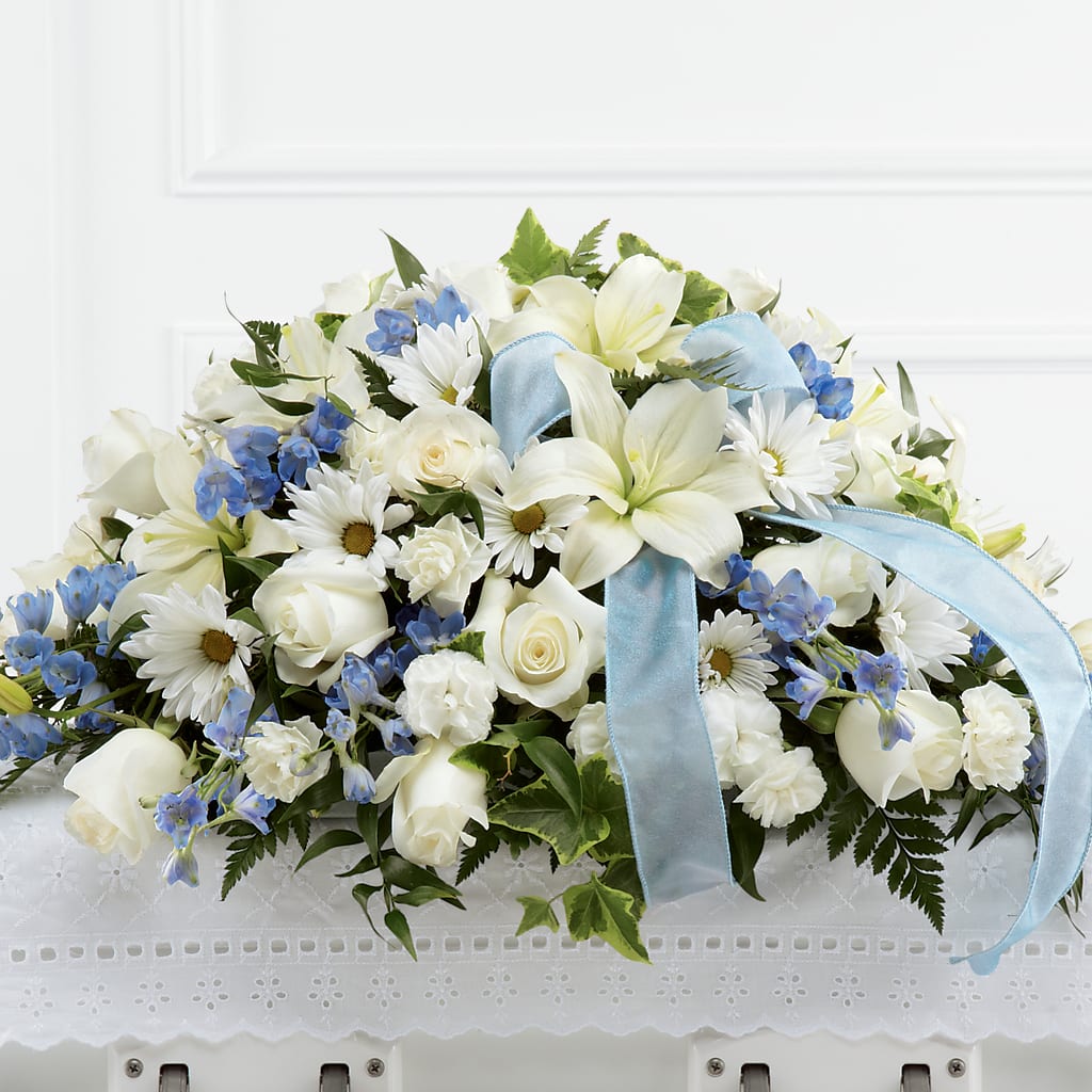 Tender Treasure Casket Spray – Savannah Flower Market, Savannah GA