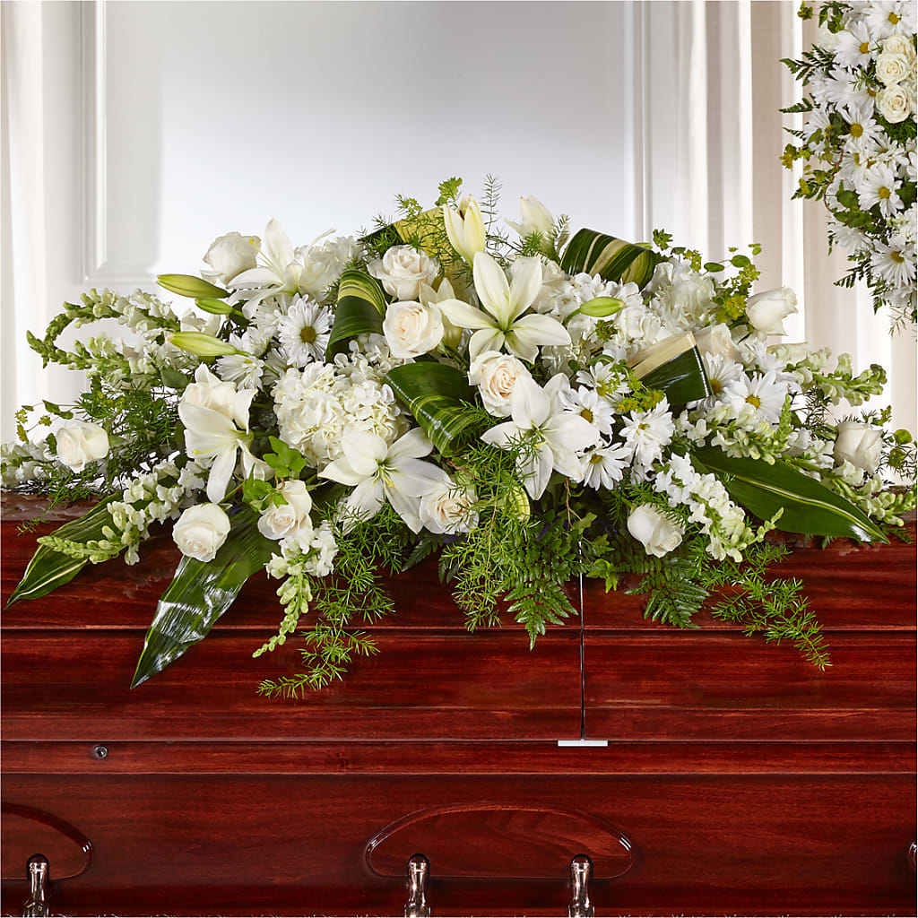 Abundance Casket Spray – Savannah Flower Market, Savannah GA