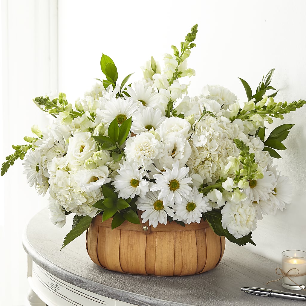 Pure Ivory Basket – Savannah Flower Market, Savannah GA