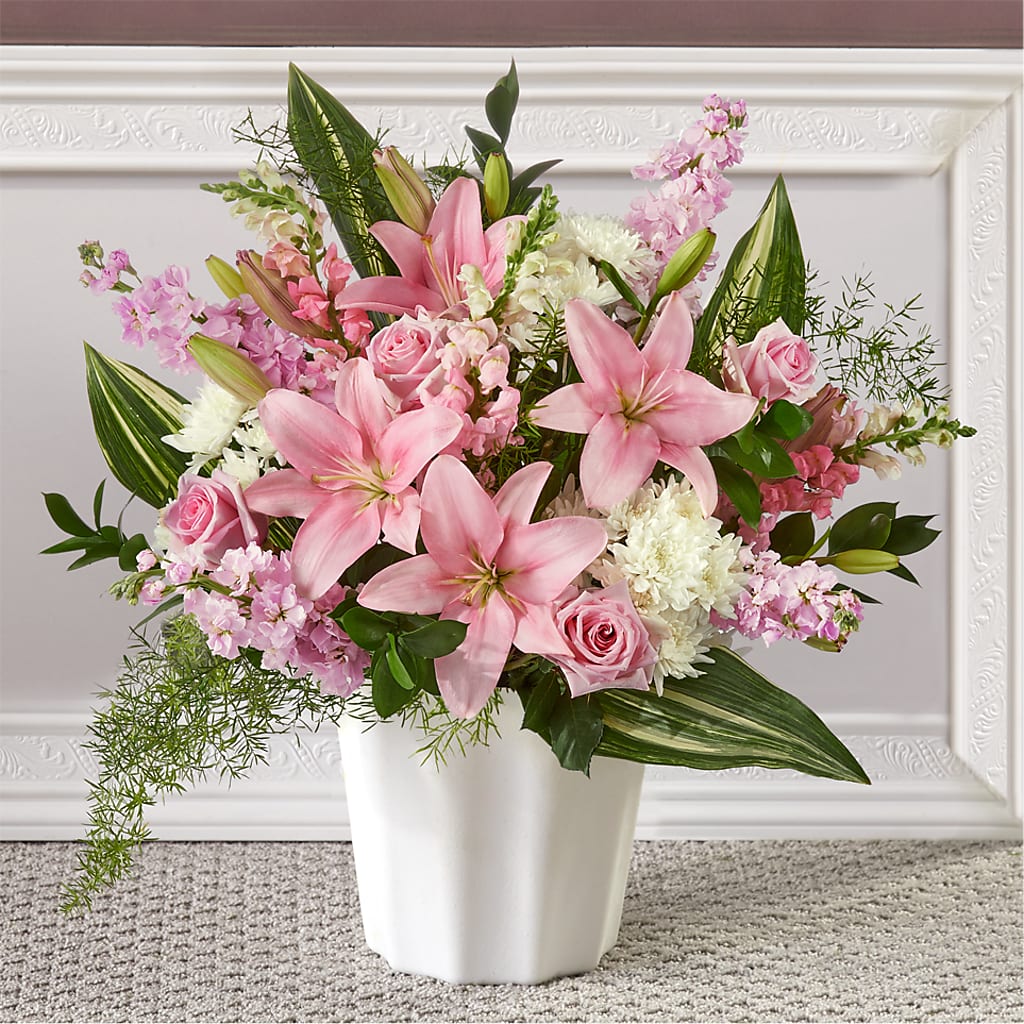 Simply Serene Floor Basket – Savannah Flower Market, Savannah GA