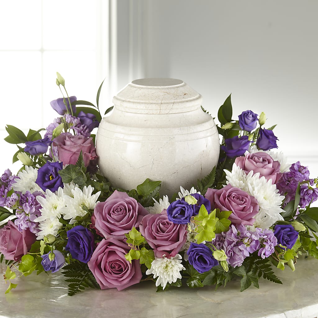 Blooming Sympathy Cremation Adornment – Savannah Flower Market, Savannah GA