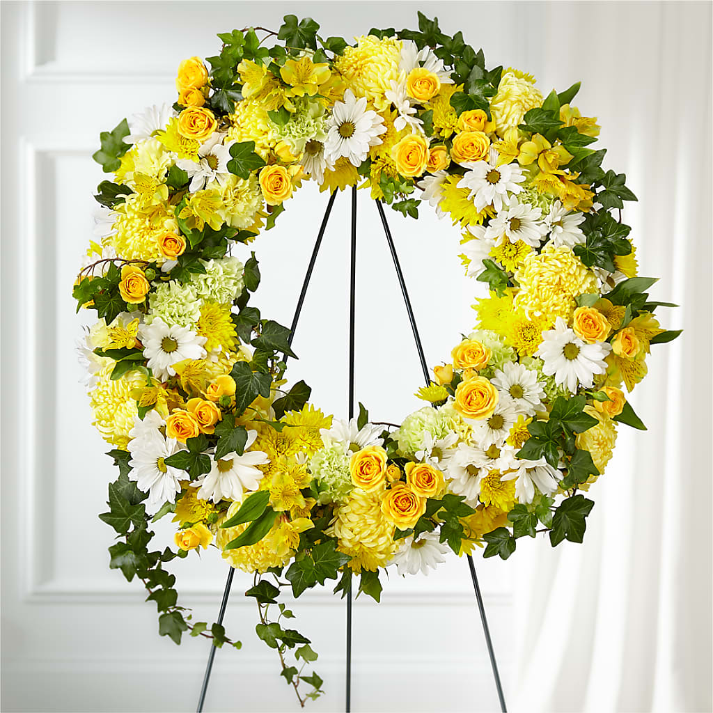 Golden Remembrance Wreath – Savannah Flower Market, Savannah GA