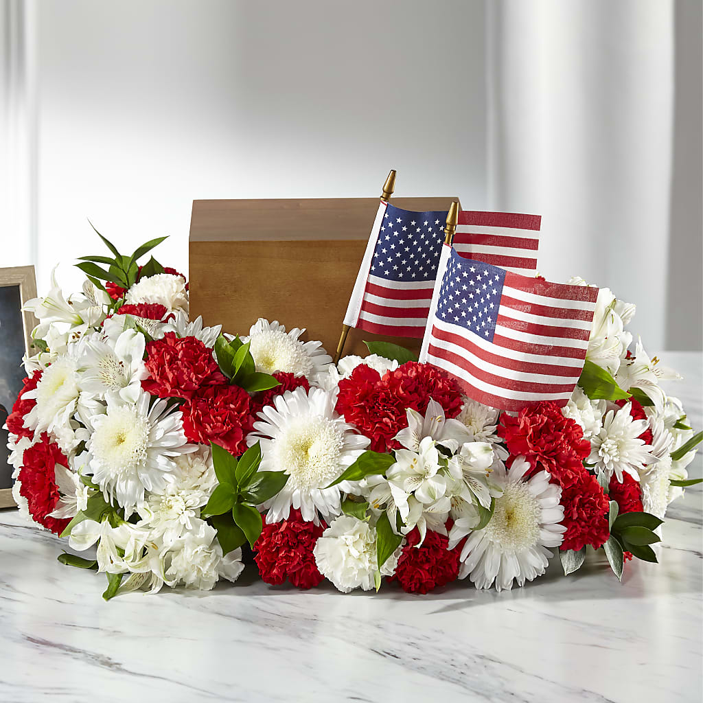 Spirit of Patriotism Cremation Adornment – Savannah Flower Market, Savannah GA
