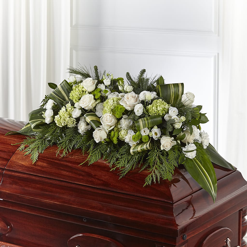 Hopeful Gesture Casket Spray – Savannah Flower Market, Savannah GA