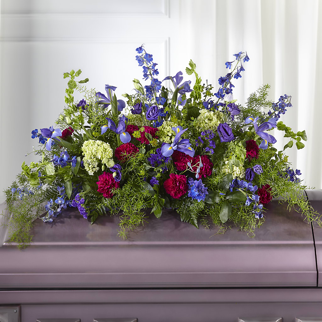 Always Treasured Casket Spray – Savannah Flower Market, Savannah GA