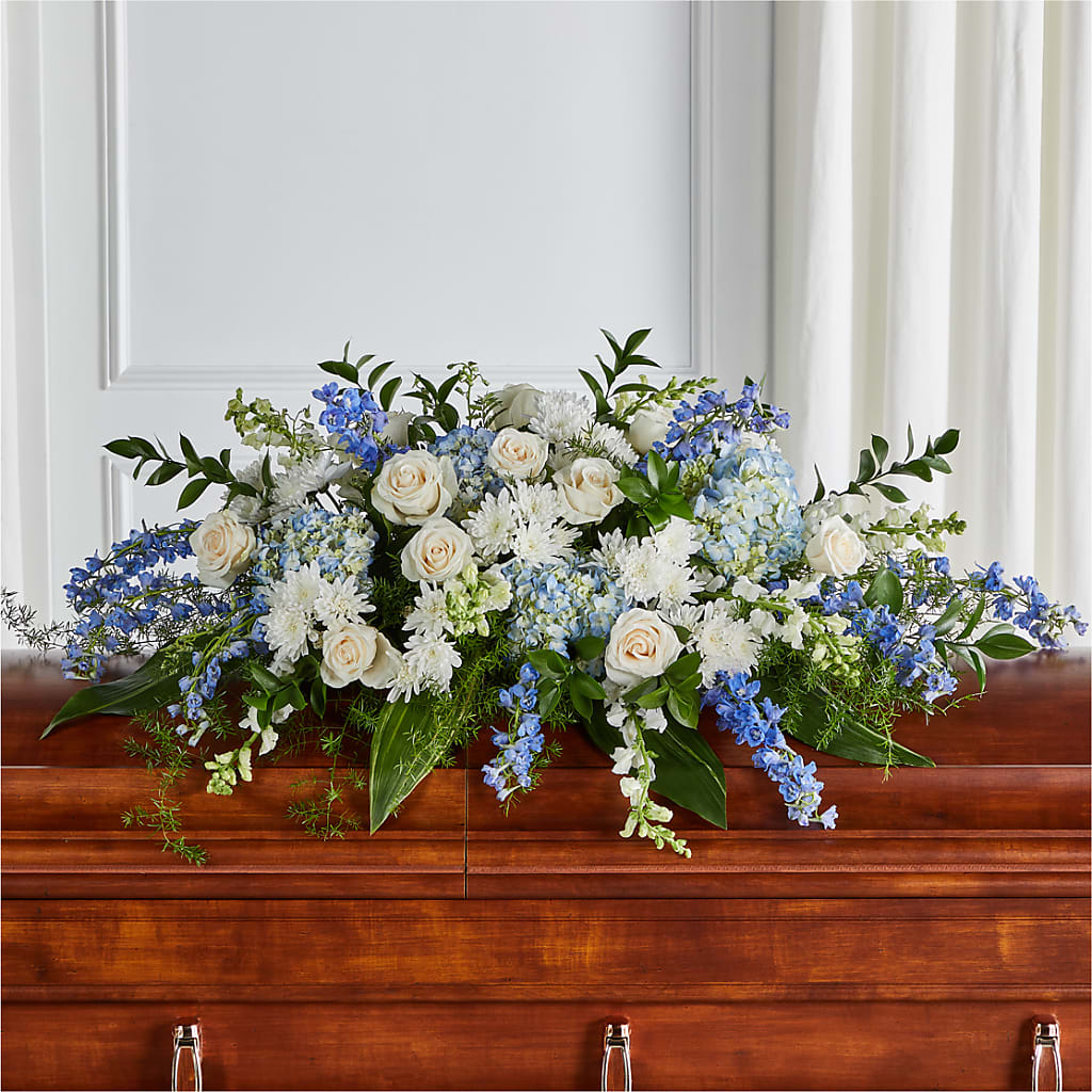 Timeless Essence Casket Spray – Savannah Flower Market, Savannah GA