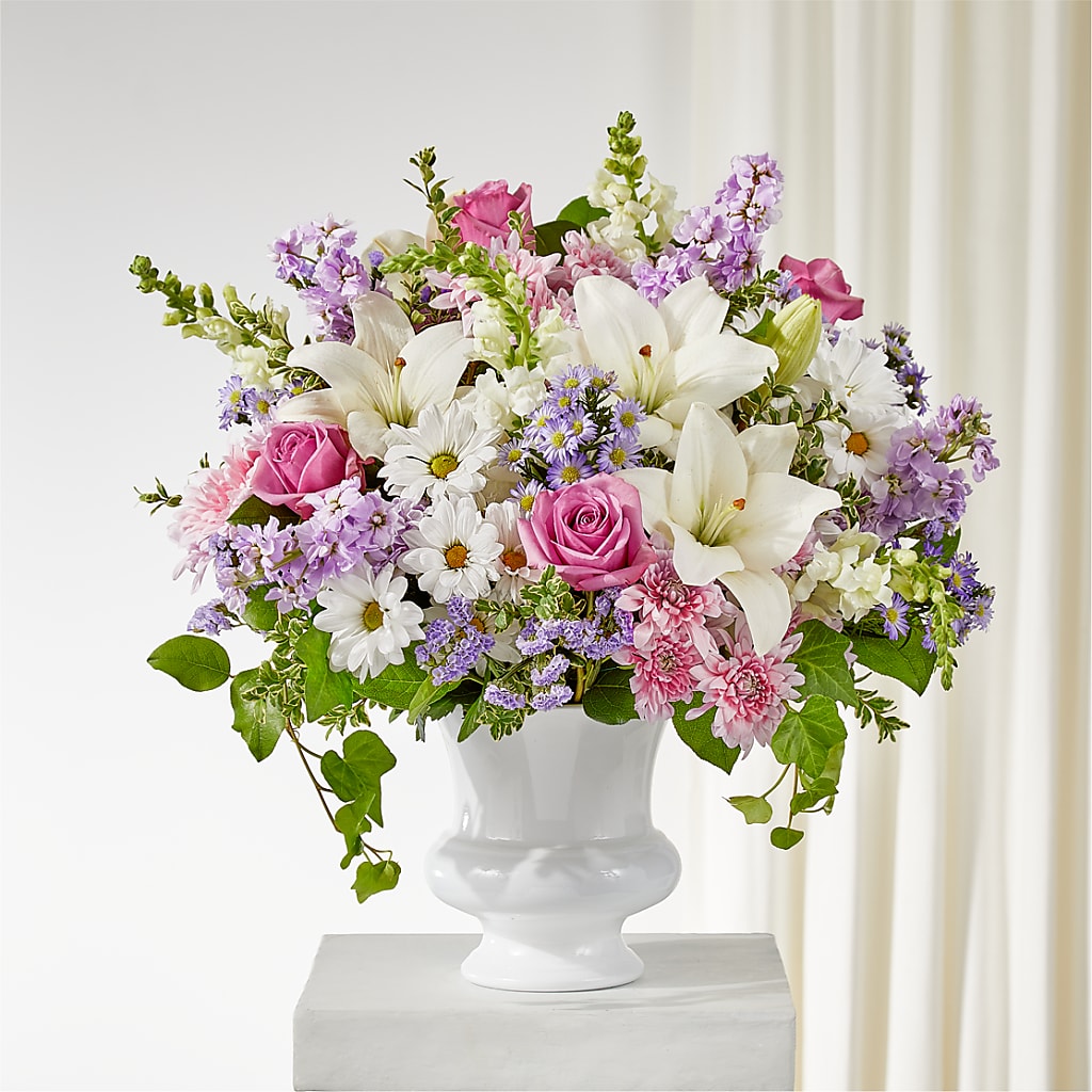 Remarkable Life Urn Arrangement – Savannah Flower Market, Savannah GA