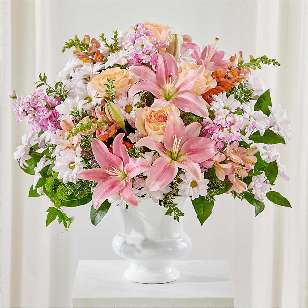 Heartfelt Gesture Urn Arrangement – Savannah Flower Market, Savannah GA