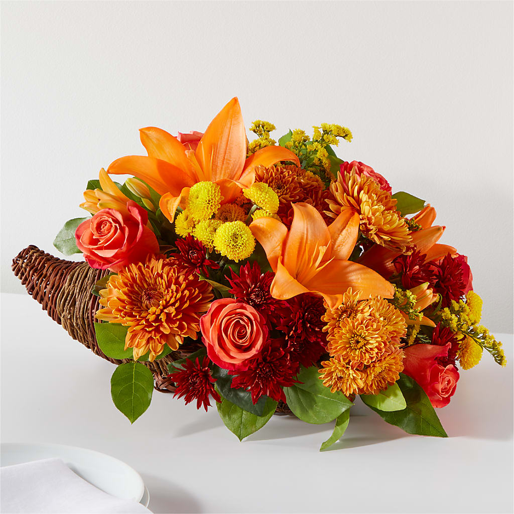 Bouquet of Blessings Cornucopia – Savannah Flower Market, Savannah GA