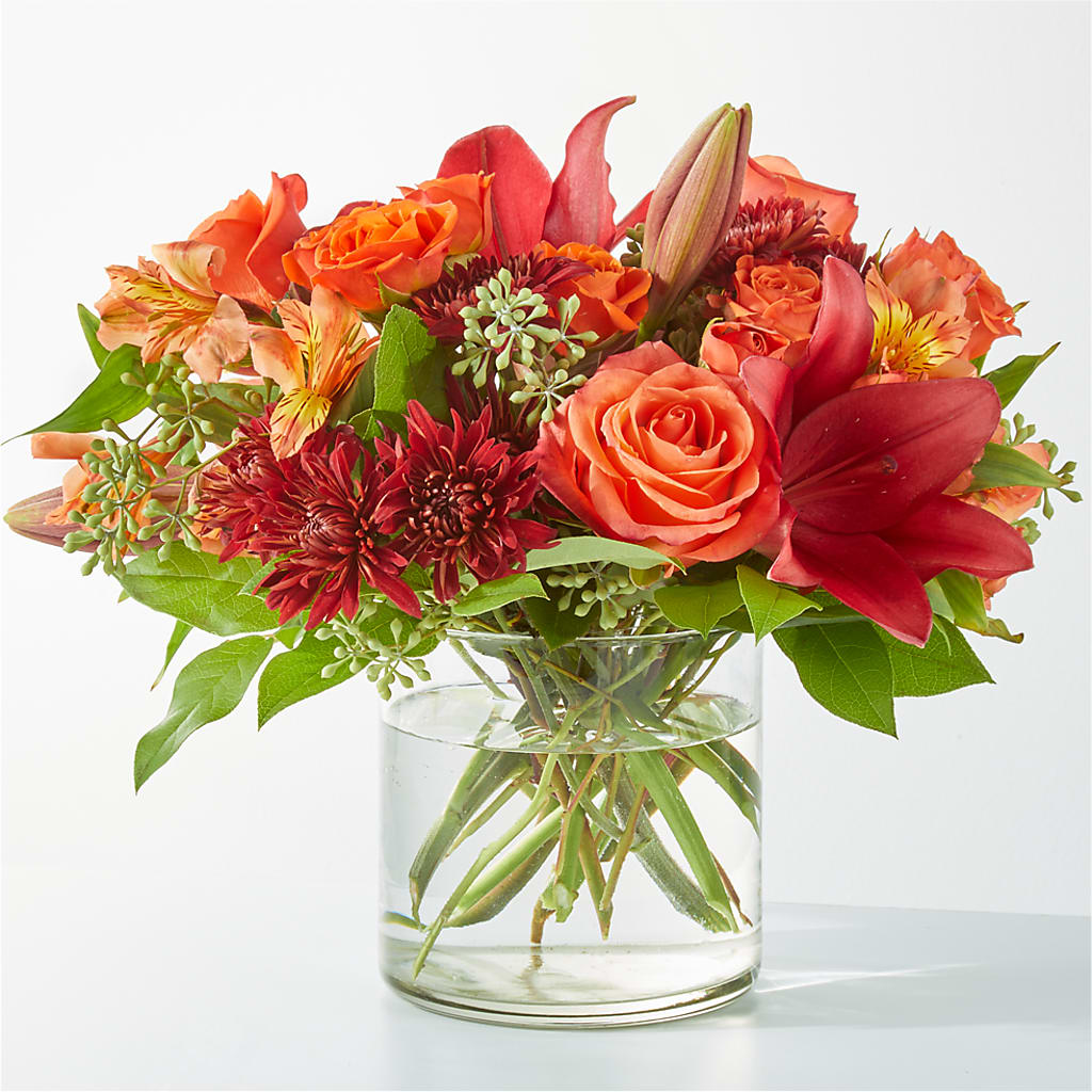 Crimson Leaves Bouquet – Savannah Flower Market, Savannah GA