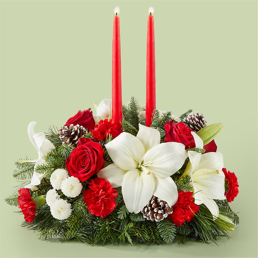 Seasonal Festivities Centerpiece – Savannah Flower Market, Savannah GA