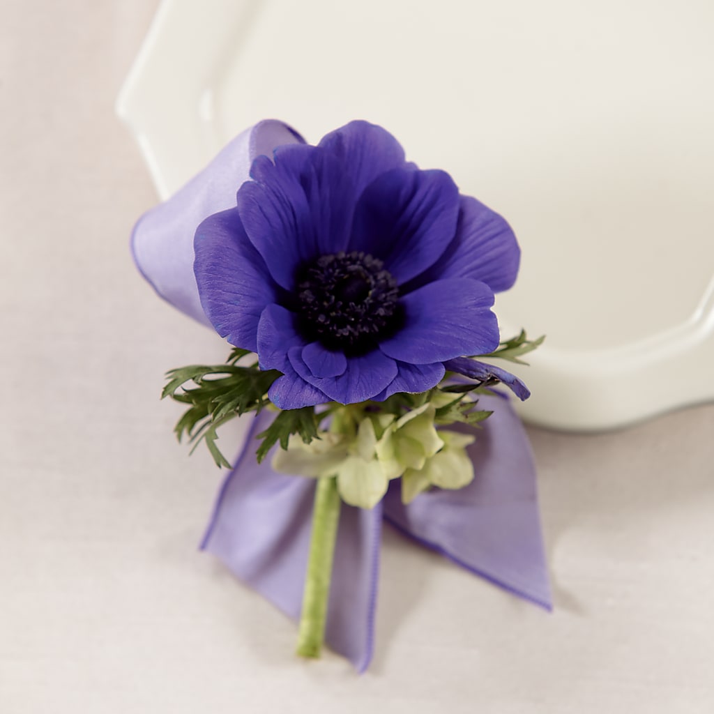 Purple Passion Boutonniere – Savannah Flower Market, Savannah GA
