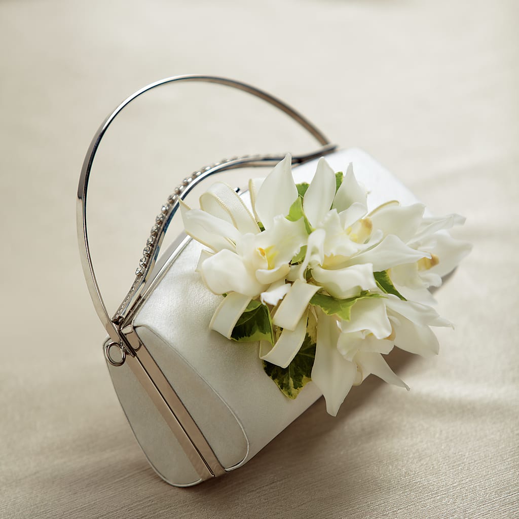 White Purse Decor – Savannah Flower Market, Savannah GA