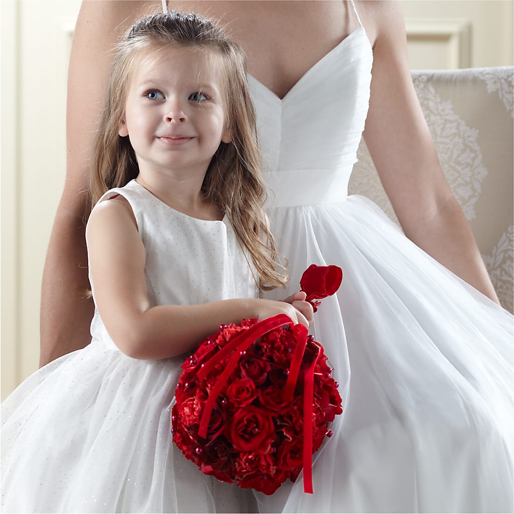 Pure at Heart Flower Girl Arrangement – Savannah Flower Market, Savannah GA
