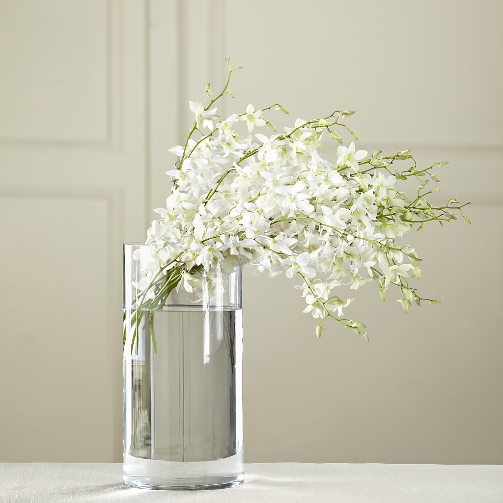 White Dendrobium Bouquet – Savannah Flower Market, Savannah GA