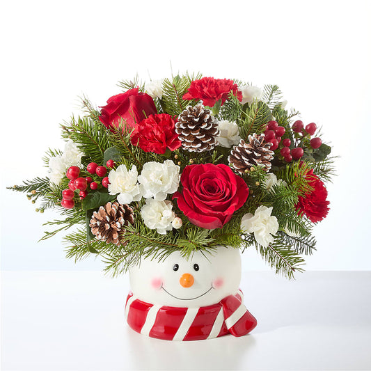 Jolly Snowman Bouquet –  Savannah Flower Market, Savannah GA