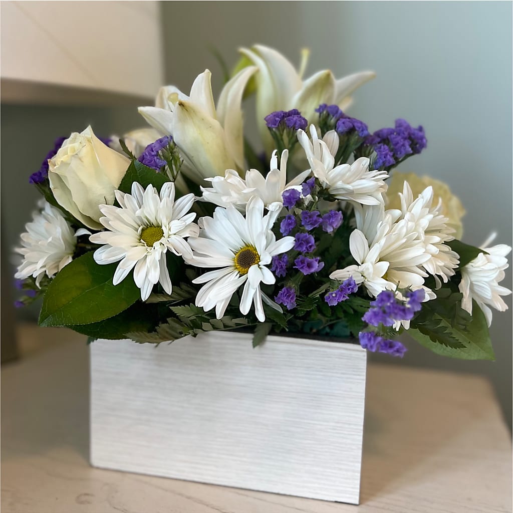 Beyond Blue Box Bouquet –  Savannah Flower Market, Savannah GA