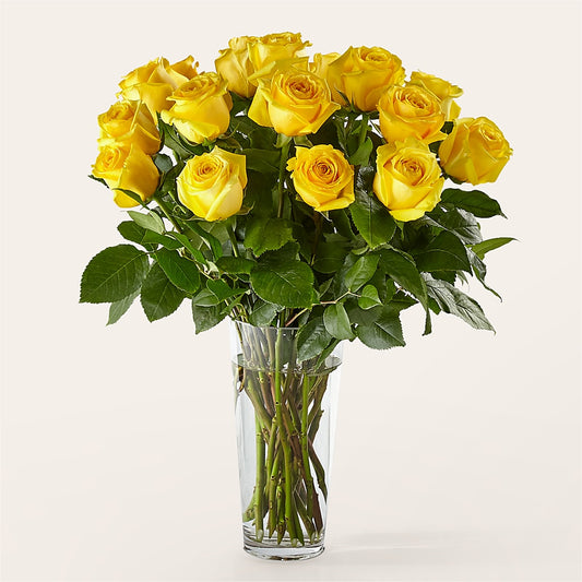 Long Stem Yellow Rose Bouquet –  Savannah Flower Market, Savannah GA