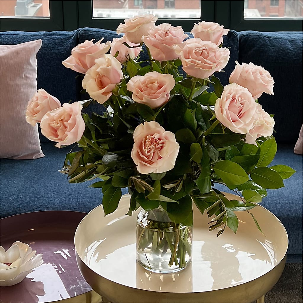 Long Stem Pink Rose Bouquet –  Savannah Flower Market, Savannah GA