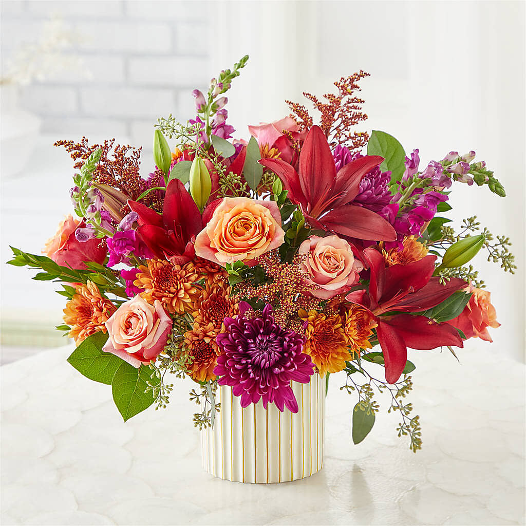 Burgundy Landscape Bouquet –  Savannah Flower Market, Savannah GA