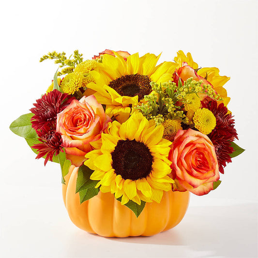 Golden Gourd Pumpkin Bouquet –  Savannah Flower Market, Savannah GA