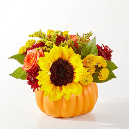 Golden Gourd Pumpkin Bouquet –  Savannah Flower Market, Savannah GA