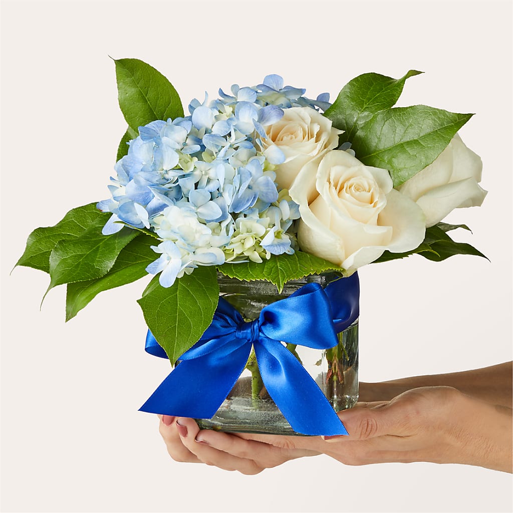 Sky Blue Delight Bouquet –  Savannah Flower Market, Savannah GA