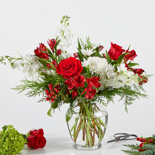 Merry Moment Bouquet – A Florist Original –  Savannah Flower Market, Savannah GA