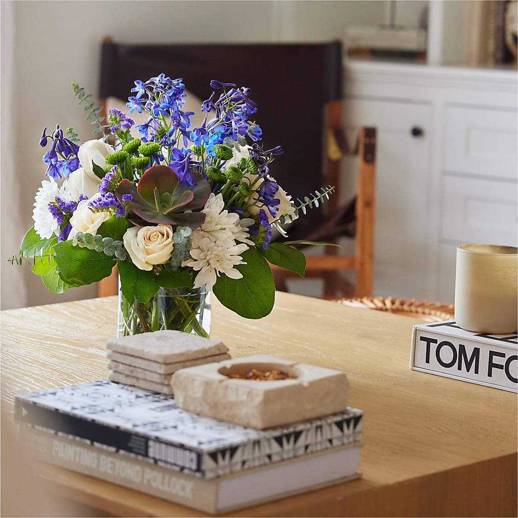 Cerulean Waves Bouquet –  Savannah Flower Market, Savannah GA