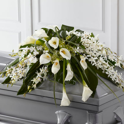 Angel Wings Casket Spray –  Savannah Flower Market, Savannah GA