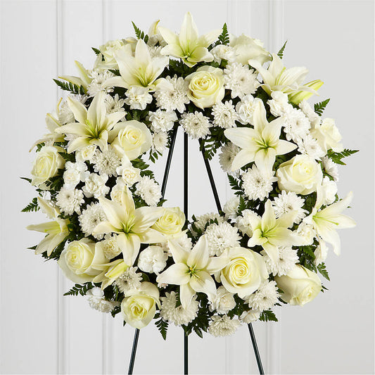 Treasured Tribute Wreath –  Savannah Flower Market, Savannah GA