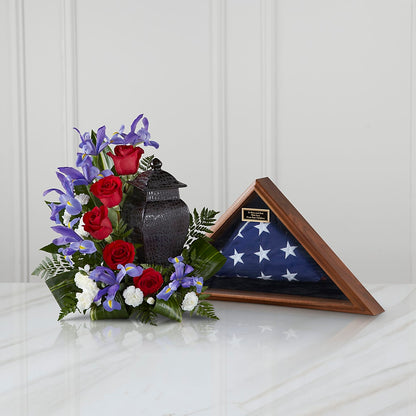 Patriotic Tribute Arrangement –  Savannah Flower Market, Savannah GA