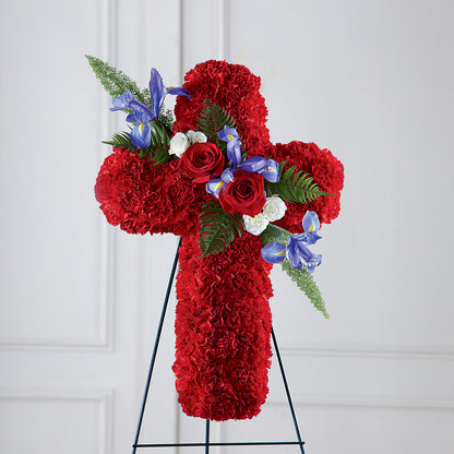Faithful Hero Floral Cross –  Savannah Flower Market, Savannah GA