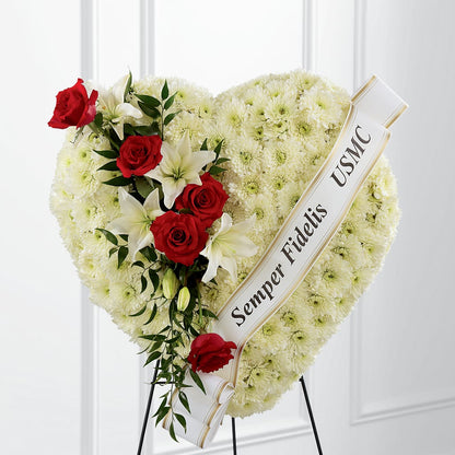 Heartfelt Hero Standing Heart –  Savannah Flower Market, Savannah GA