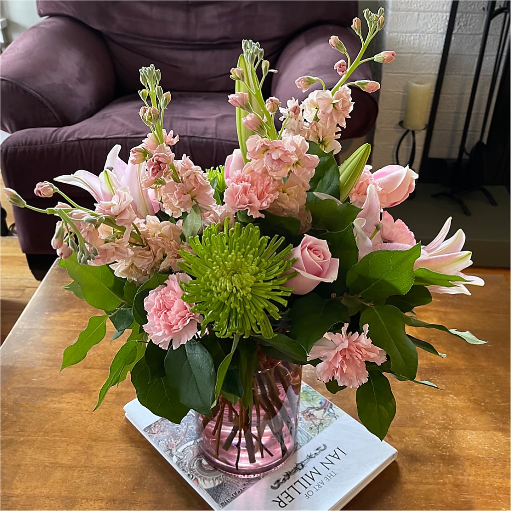Pretty in Pink Bouquet –  Savannah Flower Market, Savannah GA