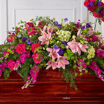 Radiant Tribute Casket Spray –  Savannah Flower Market, Savannah GA