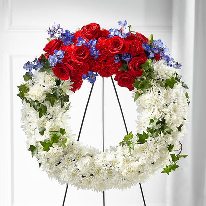 Patriotic Passion Wreath –  Savannah Flower Market, Savannah GA