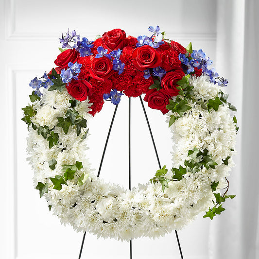 Patriotic Passion Wreath –  Savannah Flower Market, Savannah GA