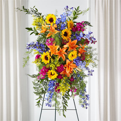 Sunlit Memories Standing Spray (Standard) –  Savannah Flower Market, Savannah GA